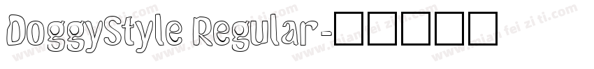 DoggyStyle Regular字体转换